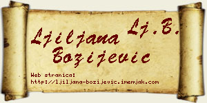 Ljiljana Božijević vizit kartica
